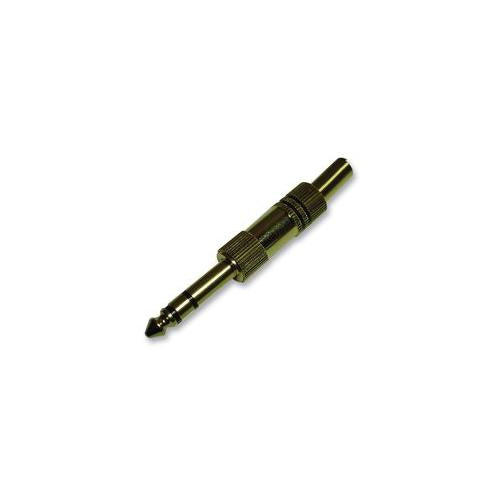 PRO SIGNAL - PSG01780 - 6.35MM JACK PLUG - BLACK/STEREO/GOLD