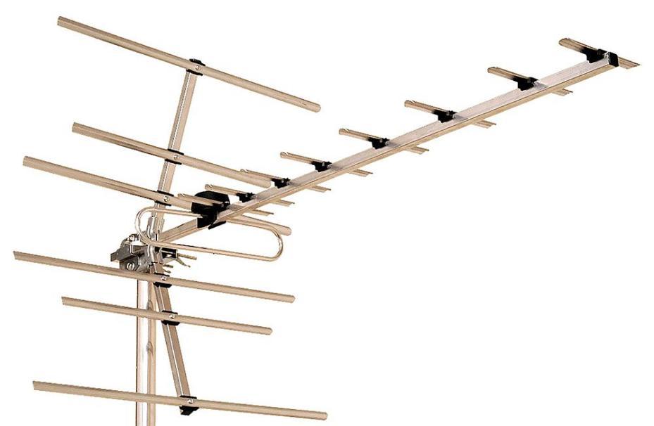 Yagi Digital TV Aerial, 16 Element, Group K, Channels 21-48 - SR10K