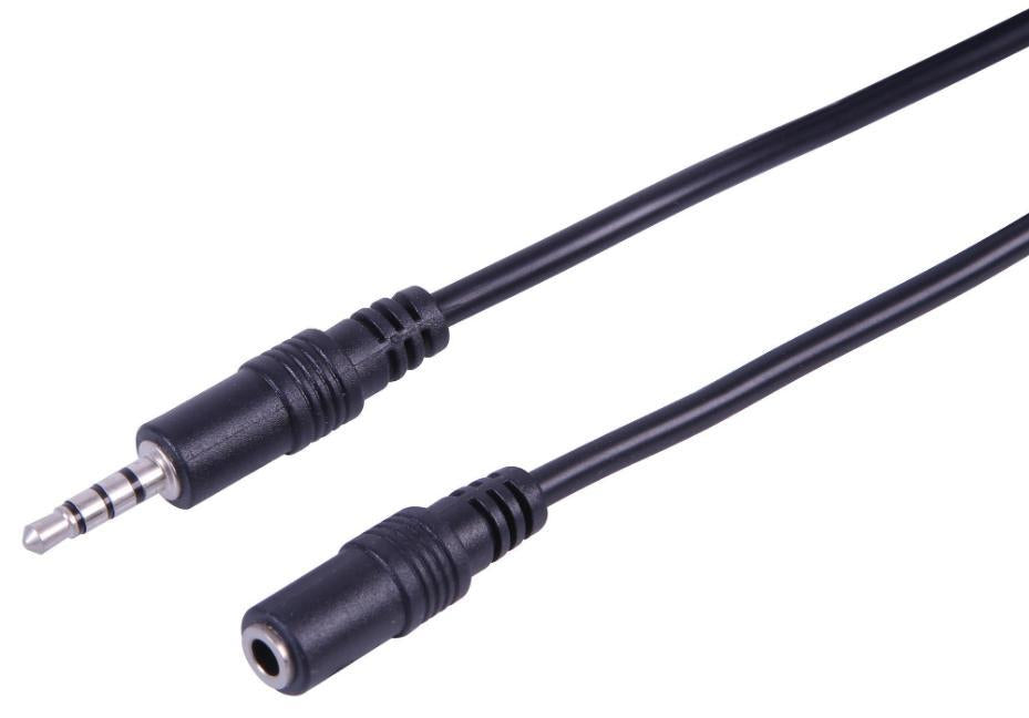 4 Pole 3.5mm Plug to Socket Lead, 3m - PSG08967