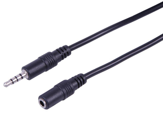 4 Pole 3.5mm Plug to Socket Lead, 3m - PSG08967