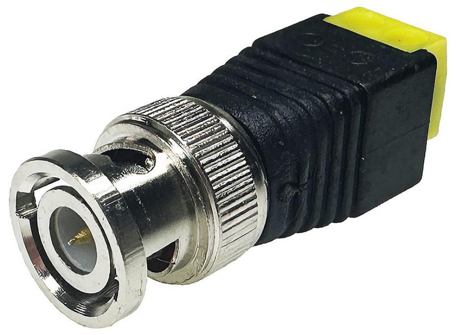 BNC Plug to 2x Screw Terminal Block Adaptor, Yellow - TGR-BNC-Y