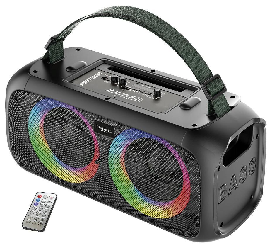 100W 6.5" Portable Active Speaker Box with Illuminated Woofers - STREET-SOUND