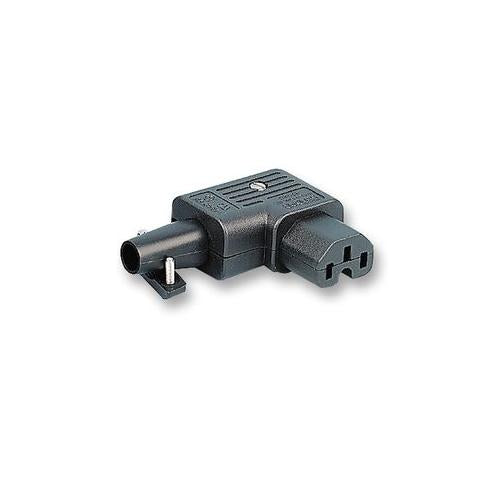 SCHURTER - 4784.0100 - IEC CONNECTOR-HOT CONDITION 90 DEGREES