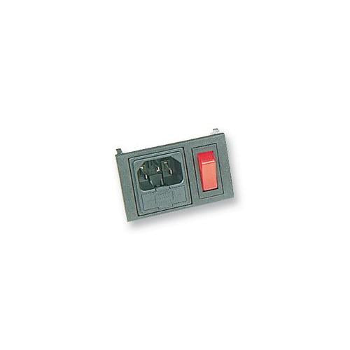 BULGIN - BZH01/Z0000/02 - IEC INLET - RED ILLUMINATED