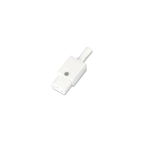 BULGIN - PX0587/WH - REWIREABLE FREE SOCKET STRAIGHT WHITE