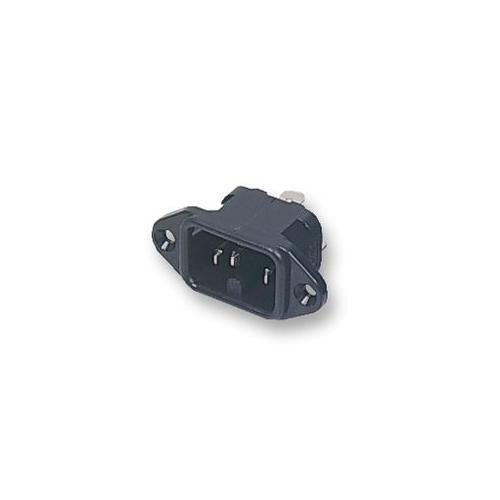 BULGIN - PX0590/63 - IEC PANEL PLUG FLANGE FIX BLACK