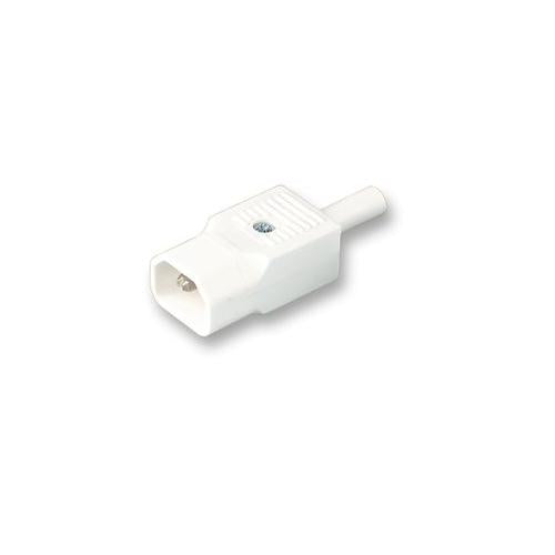 BULGIN - PX0686/WH - REWIREABLE FREE PLUG STRAIGHT WHITE