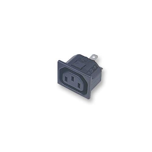 BULGIN - PX0783/15/63 - IEC PANEL SOCKET SHUTTERED SNAP FIT