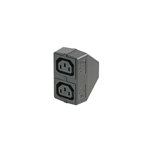 SCHURTER - R4741.0000 - SHUTTERED IEC TWINBLOC ADAPTOR