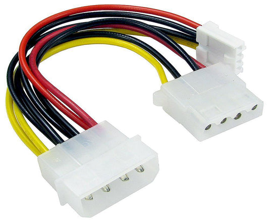 4 Pin Molex Plug To 4 Pin Molex Socket Extension 3.5" Floppy Drive Connector