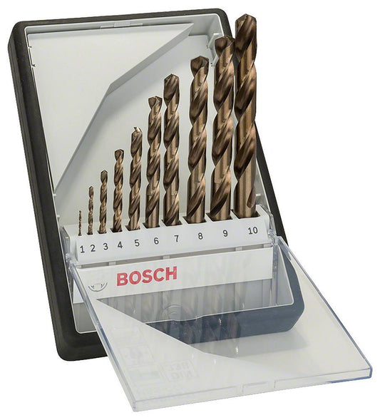 HSS-CO Robust Line Metal Drill Bit Set, 10 Piece - 2607019925
