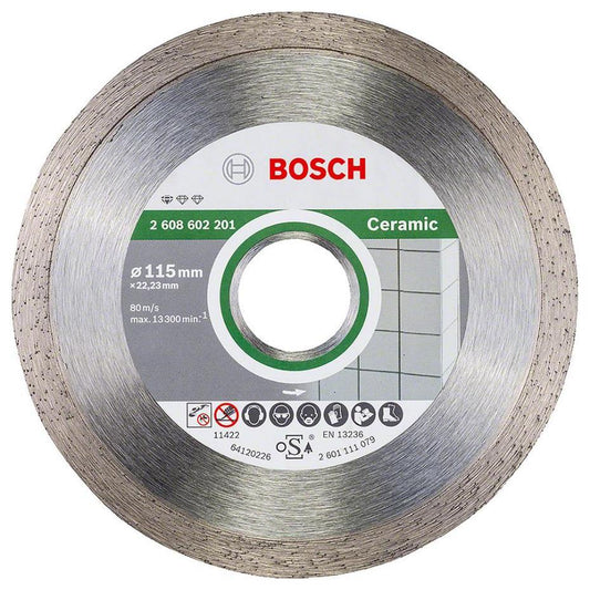 4 1/2" (115mm x 1.6mm x 22.23mm) Angle Grinder Diamond Ceramic Cutting Disc - 2608602201