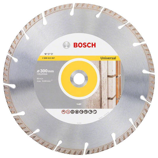 12" (300mm x 3.3mm x 22.23mm) Angle Grinder Diamond Cutting Disc - 2608615067
