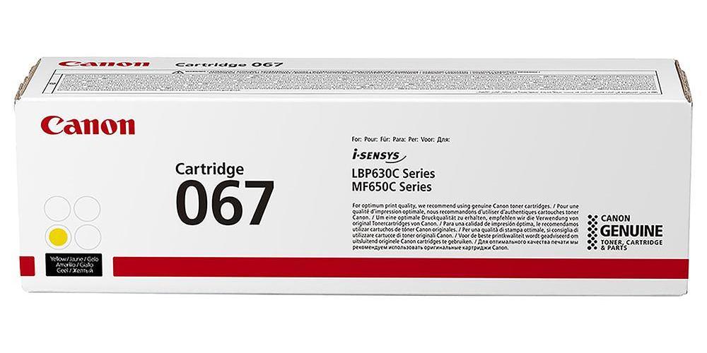 067 Genuine Toner Cartridge, Yellow 1250 Pages - 5099C002
