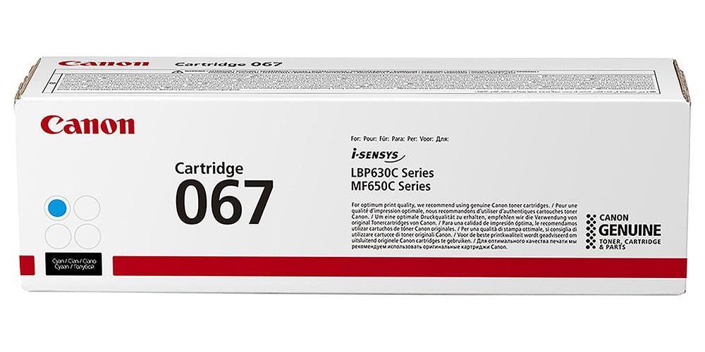 067 Genuine Toner Cartridge, Cyan 1250 Pages - 5101C002