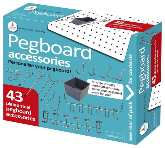 43 Piece Pegboard Accessory Pack - WALPBACC43