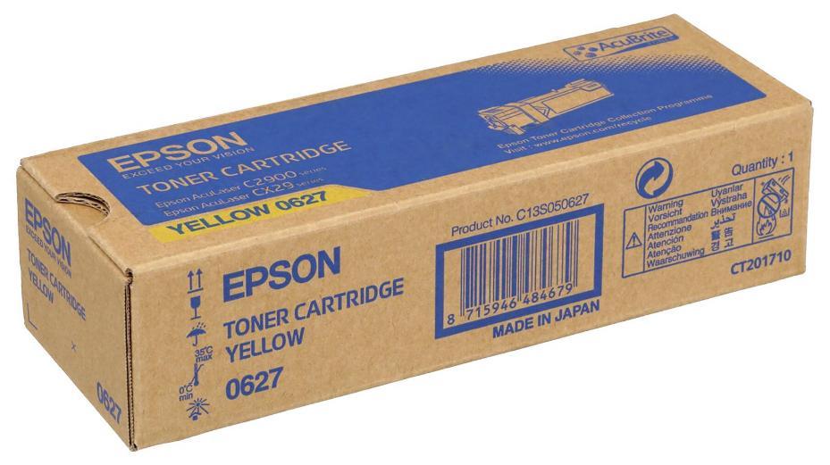 0627 AcuLaser Original Toner Cartridge, Yellow 2500 Pages - C13S050627