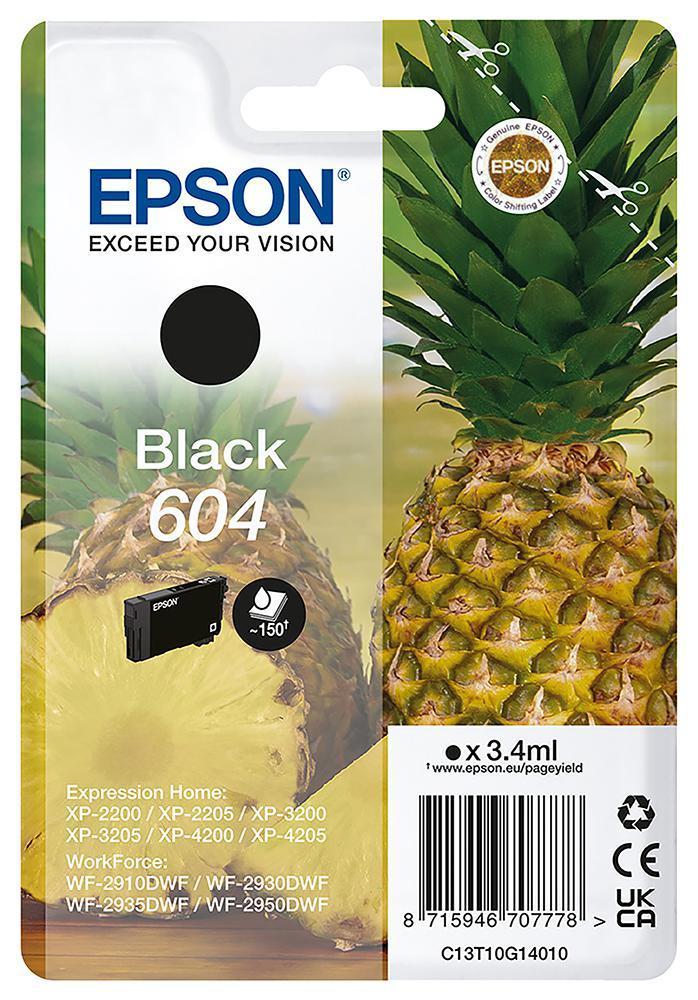 604 Original Ink Cartridge, Black - C13T10G14010