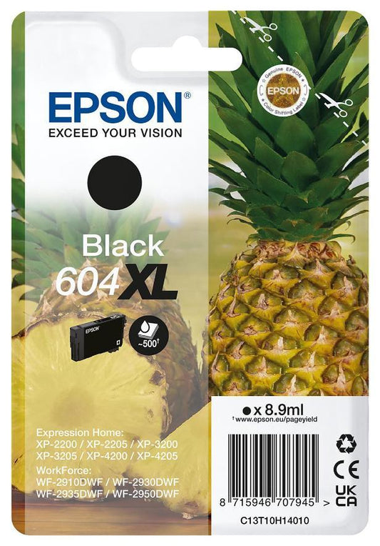 604XL High Capacity Original Ink Cartridge, Black - C13T10H14010