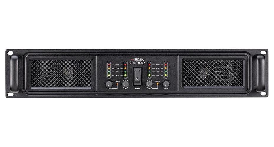 4CH Class H Consolidation Tech Power Amplifiers, 800W - ZEUS 804X
