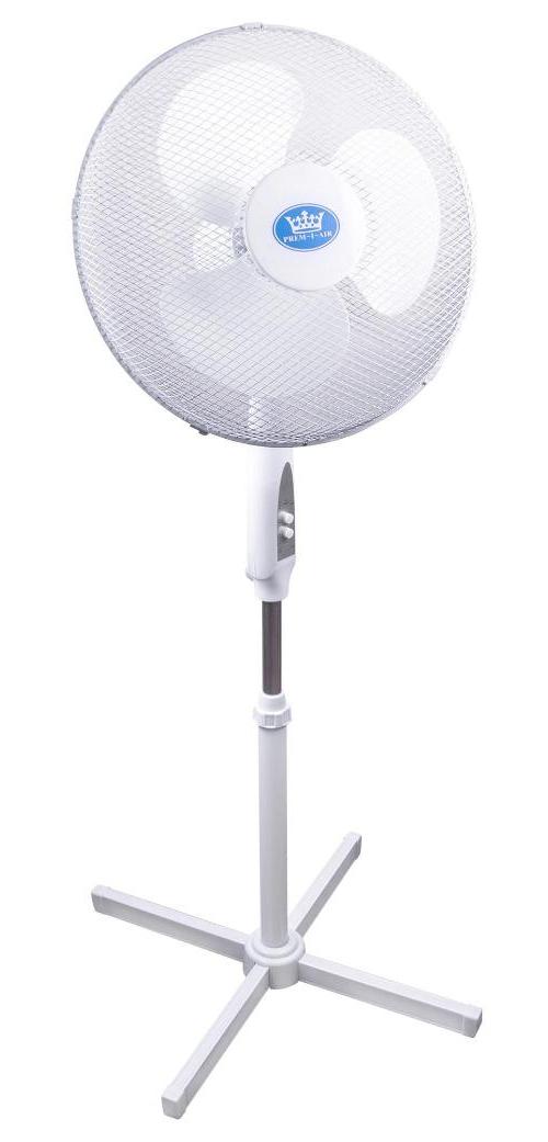 16" Oscillating Pedestal Fan with Timer and Remote Control, White - EH1826