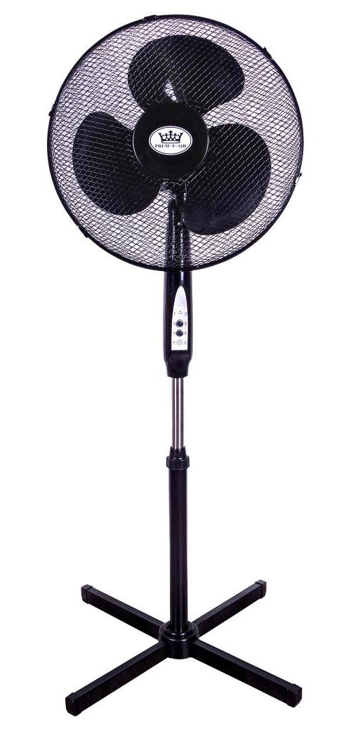 16" Oscillating Pedestal Fan with Timer and Remote Control, Black - EH1826BLK