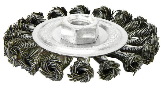 4" (100mm) Twist Knot Wire Wheel for Angle Grinders - 24367