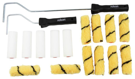 4" (100mm) Mini Paint Roller Set, 17 Piece - 61123