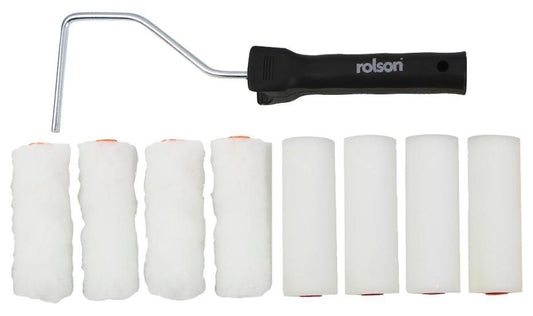 4" (100mm) Mini Paint Roller Set, 9 Piece - 61131
