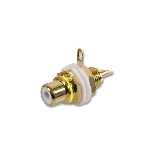 PRO SIGNAL - AV19335 - PHONO SOCKET, CHASSIS, GOLD, YELLOW