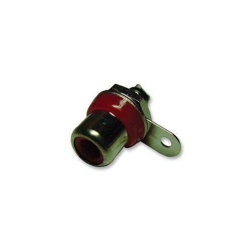 MR565M-R - PHONO SOCKET, CHASSIS, RED/NICKEL