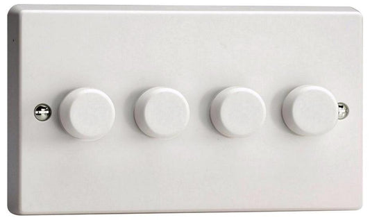 LED Dimmer Switch, 4 Gang, 2 Way, 0.9A - JQDP254W