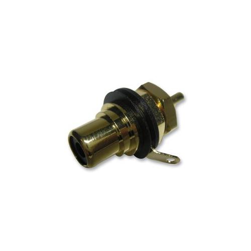 NEUTRIK - NYS367-0 - PHONO SOCKET, CHASSIS, GOLD/BLACK