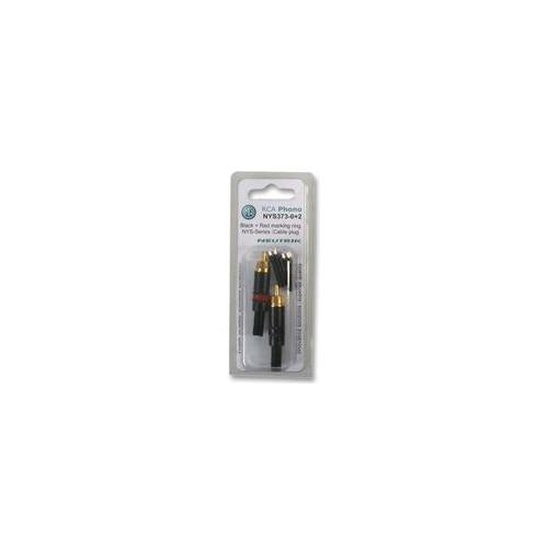 NEUTRIK - NYS373-0+2-BLI - PHONO PLUGS, BLACK+RED