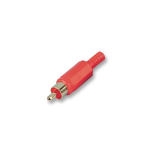 PRO SIGNAL - PSG01532 - PLUGS, PHONO, GOLD/RED , PACK OF 10