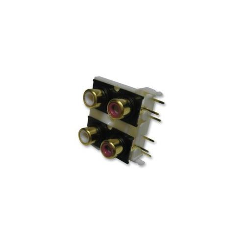 PRO SIGNAL - PSG01551 - PHONO SOCKETS, 4X, PCB, GOLD