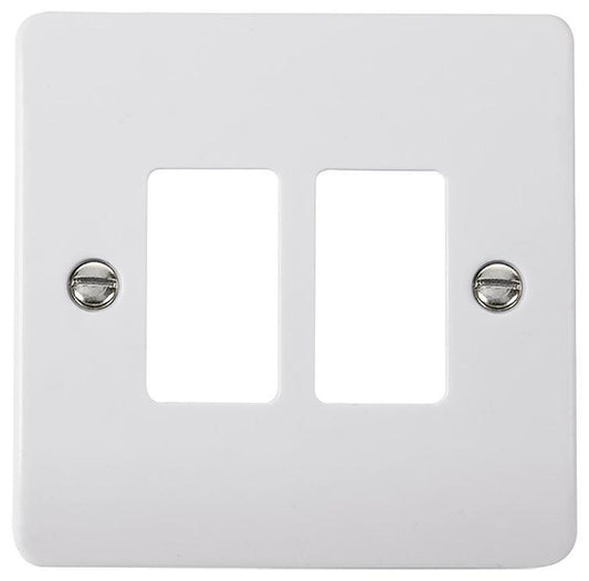 Mode Frontplate, 2 Gang, White - CMA20402