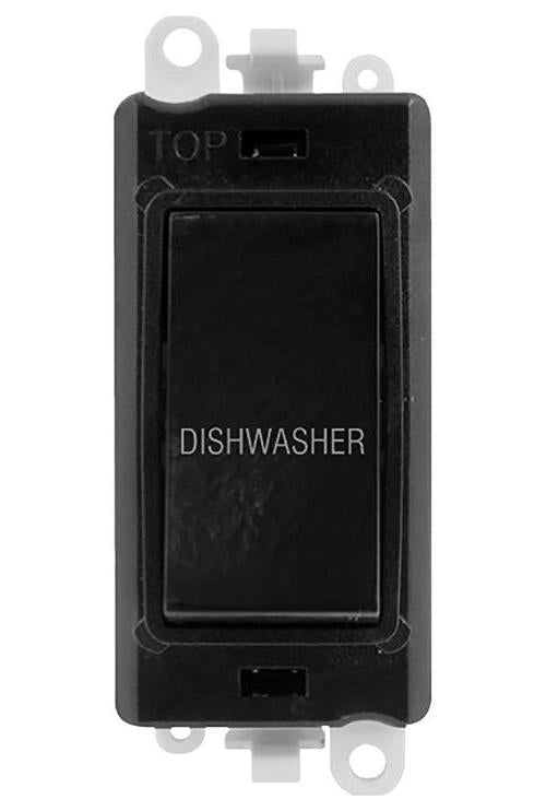 Switched Module, 20AX, Double Pole, "DISHWASHER" - GM2018BK-DW