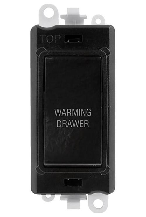 Switched Module, 20AX, Double Pole, "WARMING DRAWER" - GM2018BK-WDR