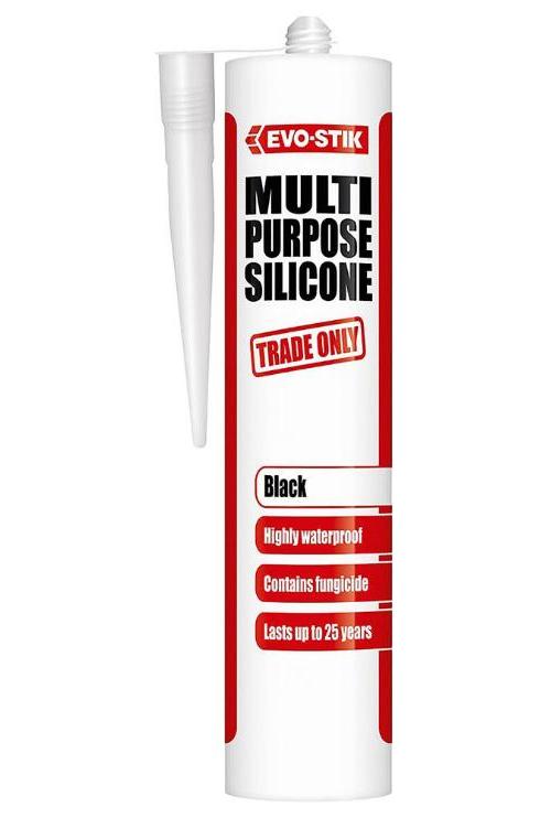 Multi-Purpose Silicone Sealant - Black, 280ml (C20) - 30613752