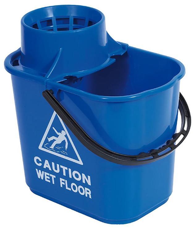 15L Recycled Professional Mop Bucket & Wringer, Blue - 102946 - BLUE