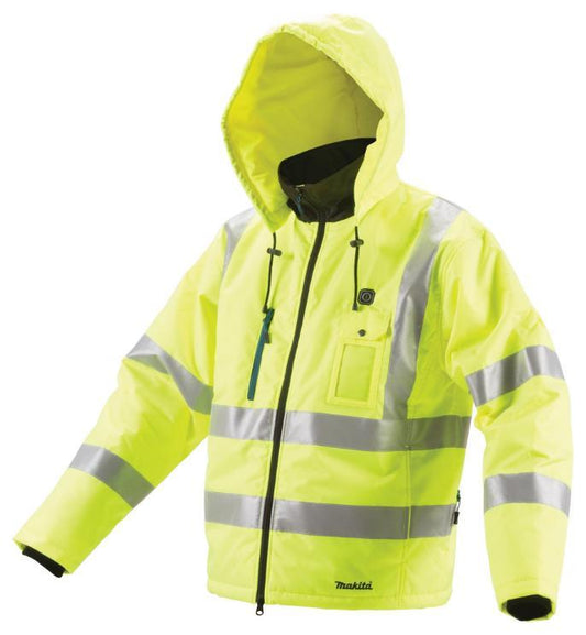 14.4V / 18V LXT Hi-Vis Heated Jacket - Yellow, XL - Bare Unit - DCJ206ZXL