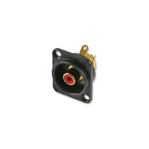 NEUTRIK - NF2D-B-2 - PHONO SOCKET S SHELL, BLACK/RED