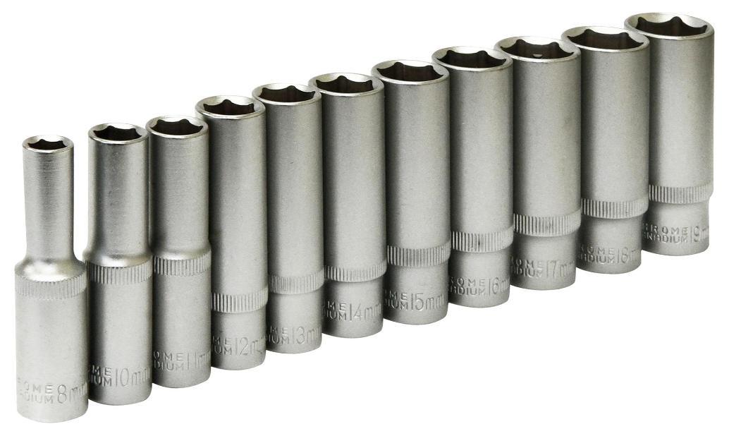 3/8" Square Drive Deep Socket Set, 11 Piece - 38617
