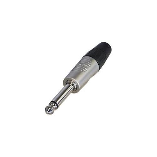 6.35mm 1/4" Mono Jack Plug,  Nickel, Tin Plated Contacts - RP2C