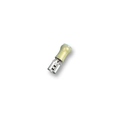 TE CONNECTIVITY / AMP 640907-1 - RECEPTACLE PIDG YELLOW 6.3 X 0.8MM , PACK OF 50