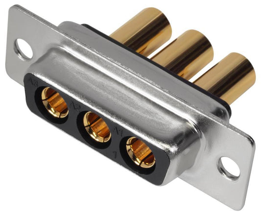 3W3 Combination Power and Signal D Sub Socket, Vertical Solder Cup, 40A - MHCDS3W3S4