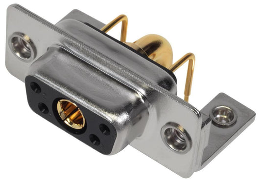 5W1 Combination Power and Signal D Sub Socket, Right Angle Solder Pins, 40A - MHCDR5W1S4