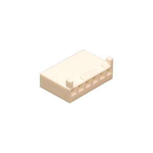 6 Way Crimp Terminal Connector Socket Receptacle House, Friction Ramp, 3.96mm Pitch - 09-50-8063
