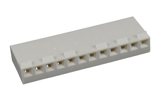13 Way Crimp Terminal Connector Socket Receptacle House, Friction Ramp, Natural, 3.96mm Pitch - 09-50-8131